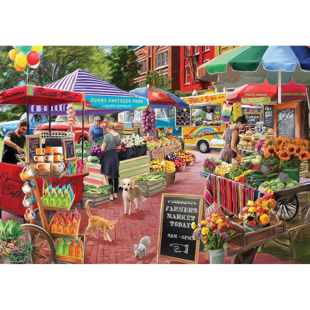 A Day at the Farmer's Market 104 Connecting Pieces Jigsaw Puzzle Eurographics (ONLINE ORDER ONLY)