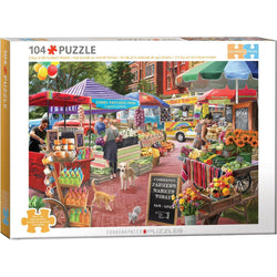 A Day at the Farmer's Market 104 Connecting Pieces Jigsaw Puzzle Eurographics (ONLINE ORDER ONLY)