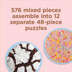 A Dozen From the Oven Cookies 576 Piece Jigsaw Puzzle Set Chronicle (ONLINE ORDER ONLY)