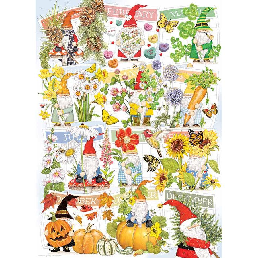 A Happy Gnome Life 1000 Piece Jigsaw Puzzle Cobble Hill (ONLINE ORDER ONLY)
