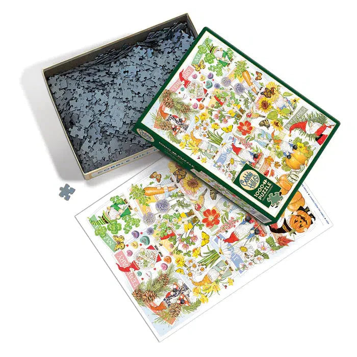 A Happy Gnome Life 1000 Piece Jigsaw Puzzle Cobble Hill (ONLINE ORDER ONLY)