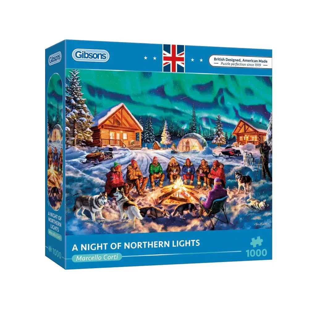 A Night if Northern Lights 1000 Piece Jigsaw Puzzle Gibsons (ONLINE ORDER ONLY)