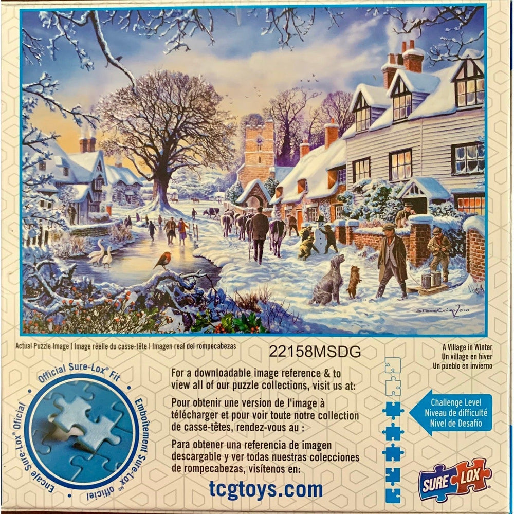 A Village in Winter Wonderland 1000 Piece Jigsaw Puzzle Sure Lox (ONLINE ORDER ONLY)
