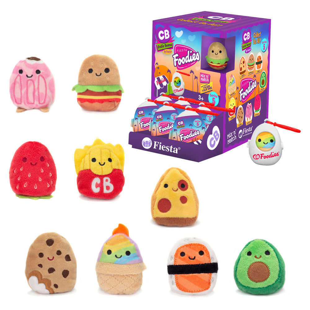 Fiesta: Cutie Beans Foodies Series 5 - 1 Blind Plastic Egg with 3" Plush Clip (ONLINE ORDER ONLY)