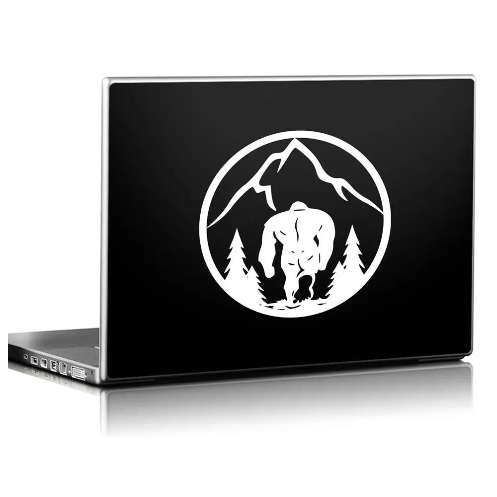Bigfoot Car Stickers Shape Round Snowman Mountain Forest Decals Decoration Notebook Window Sun Protection And Vinyl Decals (ONLINE ORDER ONLY)