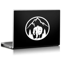 Bigfoot Car Stickers Shape Round Snowman Mountain Forest Decals Decoration Notebook Window Sun Protection And Vinyl Decals (ONLINE ORDER ONLY)