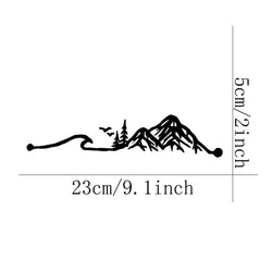 Waves and Snowy Mountains Stickers, Car Stickers, Vinyl Decals - For Cars, Trucks, Walls, Laptops, Windows, Motorcycles, Bumpers (ONLINE ORDER ONLY)