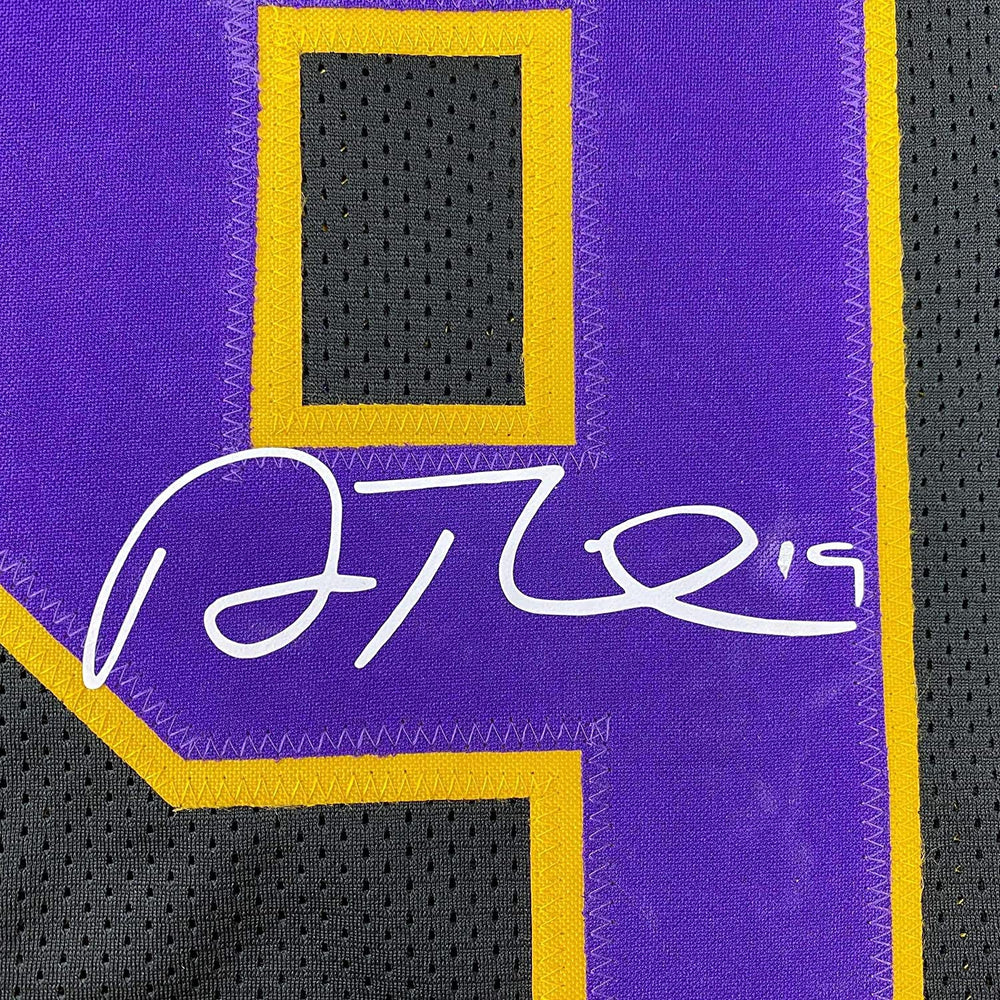 Framed Facsimile Autographed Adam Thielen Minnesota 35x39 State Black Reprint Laser Auto College Football Jersey Size Men's XL (ONLINE ORDER ONLY)