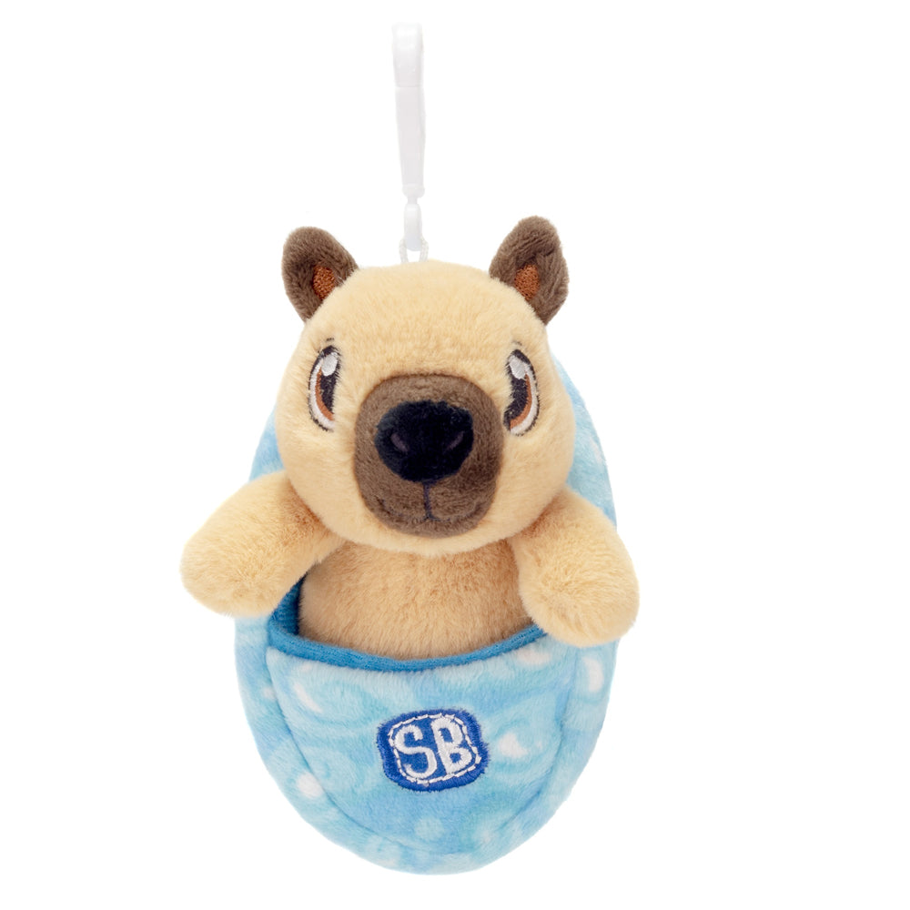 Fiesta: Swaddle Babies - 4.5 inch Cuddle Capybara in Sling Keychain (ONLINE ORDER ONLY)