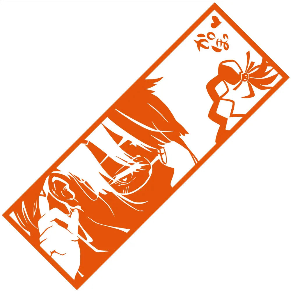 Tsubasa Hanekawa Monogatari Series Car Stickers Window Windshield Bumper Decoration Stickers Auto Parts Laser Vinyl Decals (ONLINE ORDER ONLY)