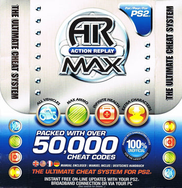 Action Replay Max w/ CD (Playstation 2) (Online Only)
