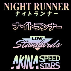 JDM Car Sticker NIGHT RUNNER&Not Fast Just Loud&Low Standards&Speed Stars JDM Windscreen Banner Competition Decoration Decals (ONLINE ORDER ONLY)