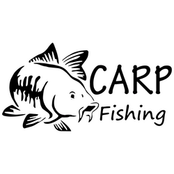 Carp Fishing Car Stickers Fun Windshield Window Bumper Decoration Waterproof Sun Protection Reflective Vinyl Decals (ONLINE ORDER ONLY)
