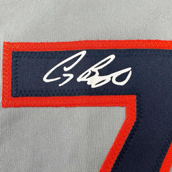 Framed Facsimile Autographed Craig Biggio 35x39 Houston Grey Reprint Laser Auto Baseball Jersey (ONLINE ORDER ONLY)