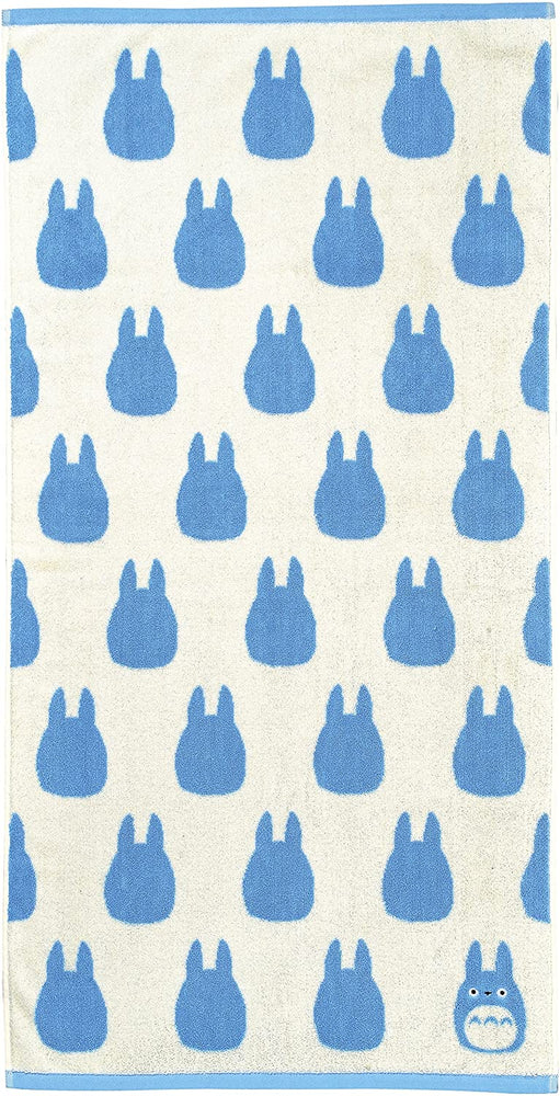 Studio Ghibli Silhouette Series (Bath Towel) My Neighbor Totoro Marushin Silhouette Towel Series Light Blue (ONLINE ORDER ONLY)