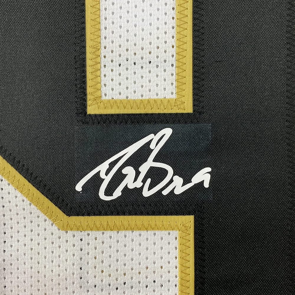 Framed Facsimile Autographed Drew Brees 35x39 New Orleans White Reprint Laser Auto Football Jersey (ONLINE ORDER ONLY)