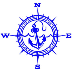 Anchor Car Sticker Adventure Travel Pirate Ship The Compass PVC Laser Stickers Voiture The Window Decoration Vinyl Decal (ONLINE ORDER ONLY)