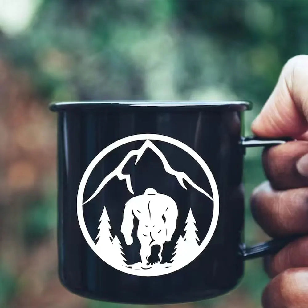 Bigfoot Car Stickers Shape Round Snowman Mountain Forest Decals Decoration Notebook Window Sun Protection And Vinyl Decals (ONLINE ORDER ONLY)