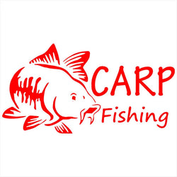 Carp Fishing Car Stickers Fun Windshield Window Bumper Decoration Waterproof Sun Protection Reflective Vinyl Decals (ONLINE ORDER ONLY)