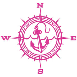 Anchor Car Sticker Adventure Travel Pirate Ship The Compass PVC Laser Stickers Voiture The Window Decoration Vinyl Decal (ONLINE ORDER ONLY)