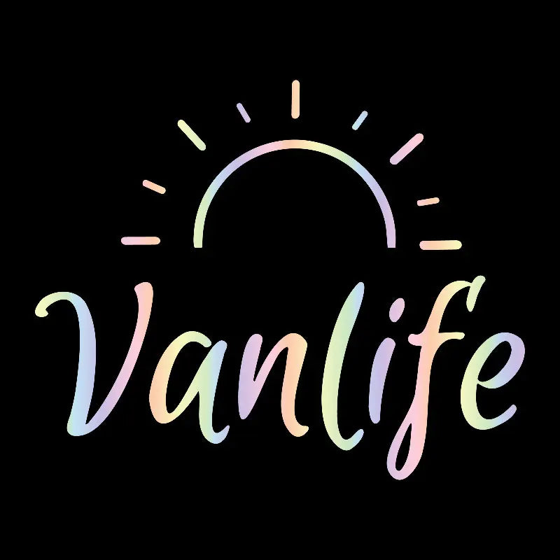 Vanlife Car Stickers For Sun Camping, Reflective Vinyl Decals For Personality Decoration, Suitable For Rv, Off-Road (ONLINE ORDER ONLY)
