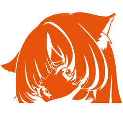 Cat Girl Peek Car Sticker Anime Auto Parts Stickers Cartoon Laser PVC Waterproof Die Cutting Vinyl Decals (ONLINE ORDER ONLY)