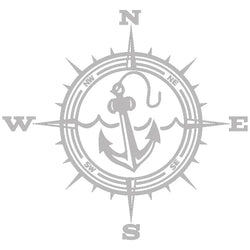 Anchor Car Sticker Adventure Travel Pirate Ship The Compass PVC Laser Stickers Voiture The Window Decoration Vinyl Decal (ONLINE ORDER ONLY)