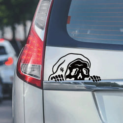 Peep Skeleton Car Sticker Decorated Windshield Windows Halloween  Lurking Reaper Ghost Stickers Die Cutting Vinyl Decals (ONLINE ORDER ONLY)