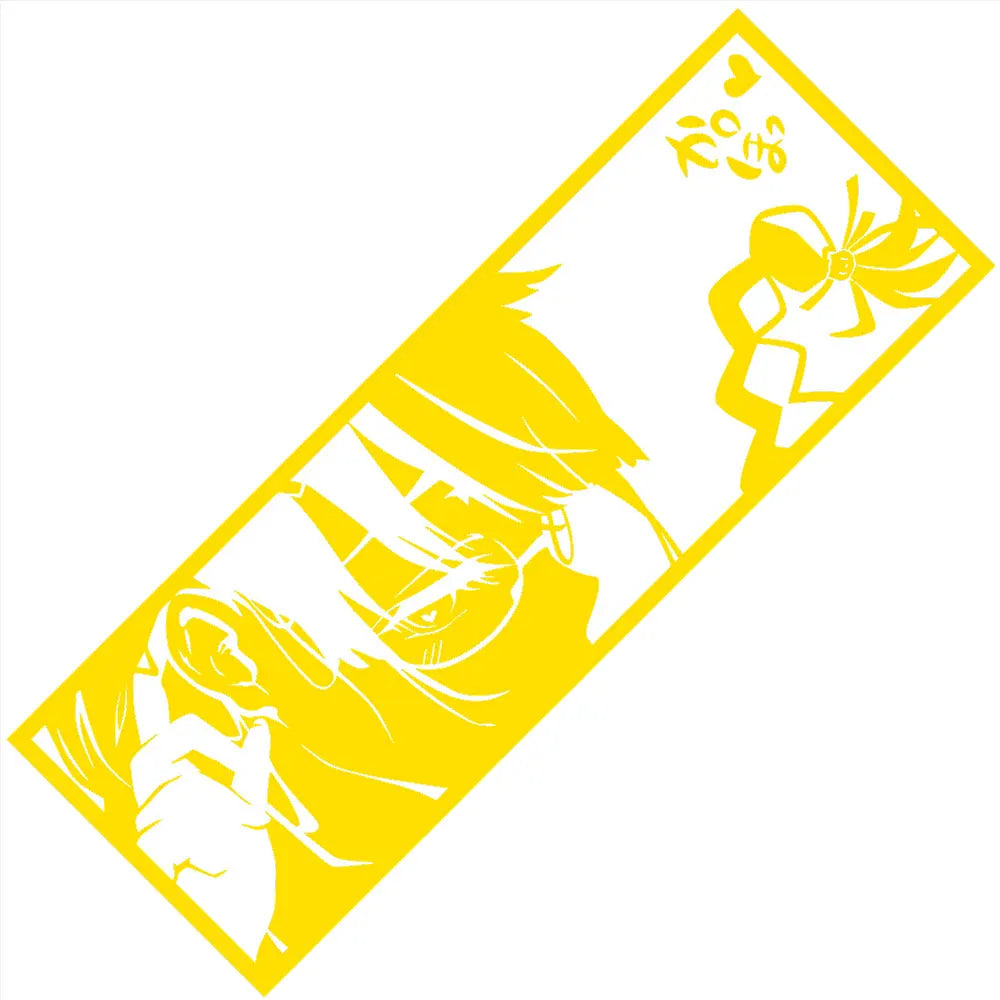 Tsubasa Hanekawa Monogatari Series Car Stickers Window Windshield Bumper Decoration Stickers Auto Parts Laser Vinyl Decals (ONLINE ORDER ONLY)
