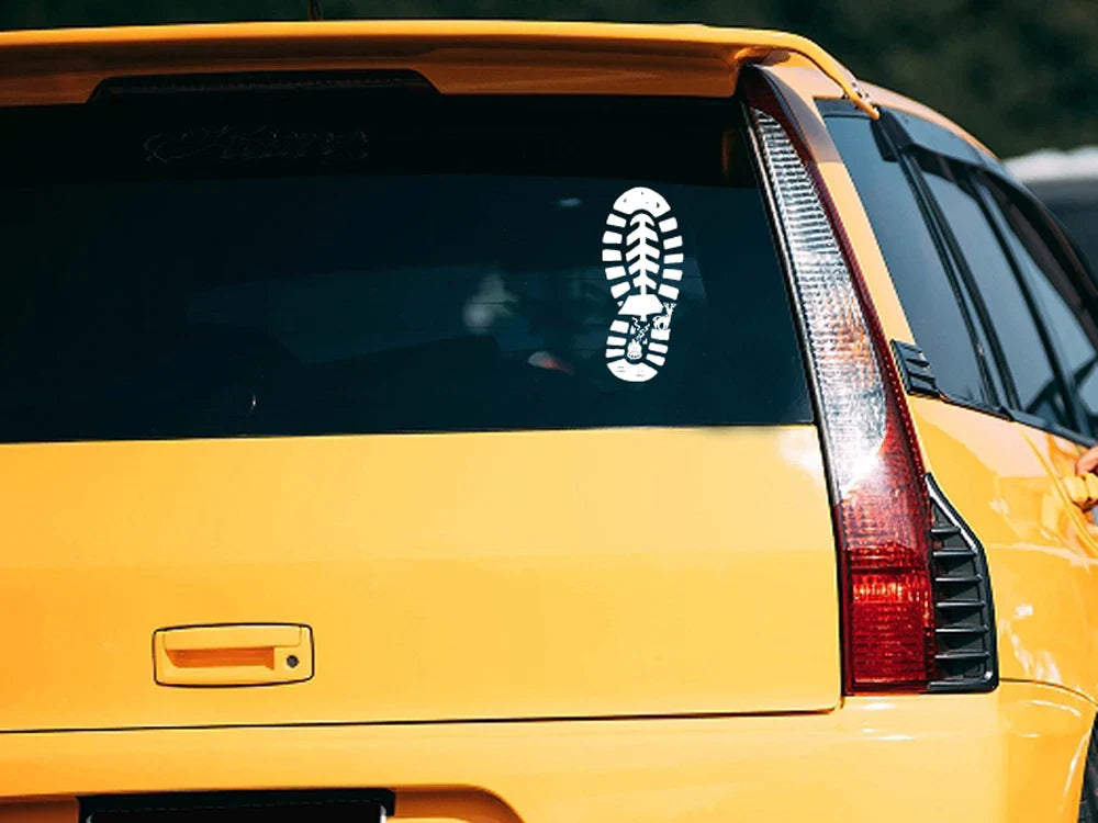 Camping shoe stickers,deer,campfire,tent  -stickers for car Trucks, Walls, Laptops, Windows, Motorcycles, Bumpers Or Crafts (ONLINE ORDER ONLY)