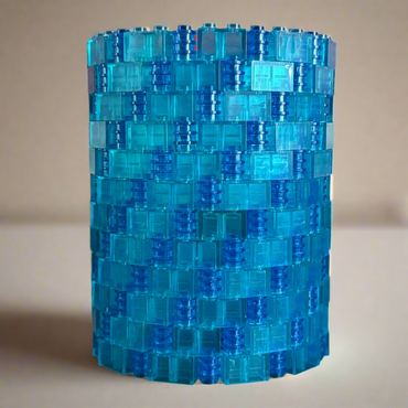 Blue Modular Vase – Built with LEGO®-Compatible Bricks (ONLINE ORDER ONLY)