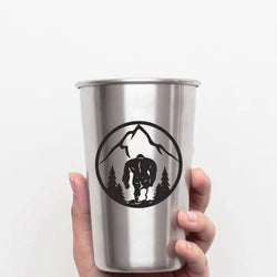 Bigfoot Car Stickers Shape Round Snowman Mountain Forest Decals Decoration Notebook Window Sun Protection And Vinyl Decals (ONLINE ORDER ONLY)