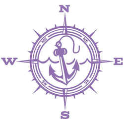 Anchor Car Sticker Adventure Travel Pirate Ship The Compass PVC Laser Stickers Voiture The Window Decoration Vinyl Decal (ONLINE ORDER ONLY)