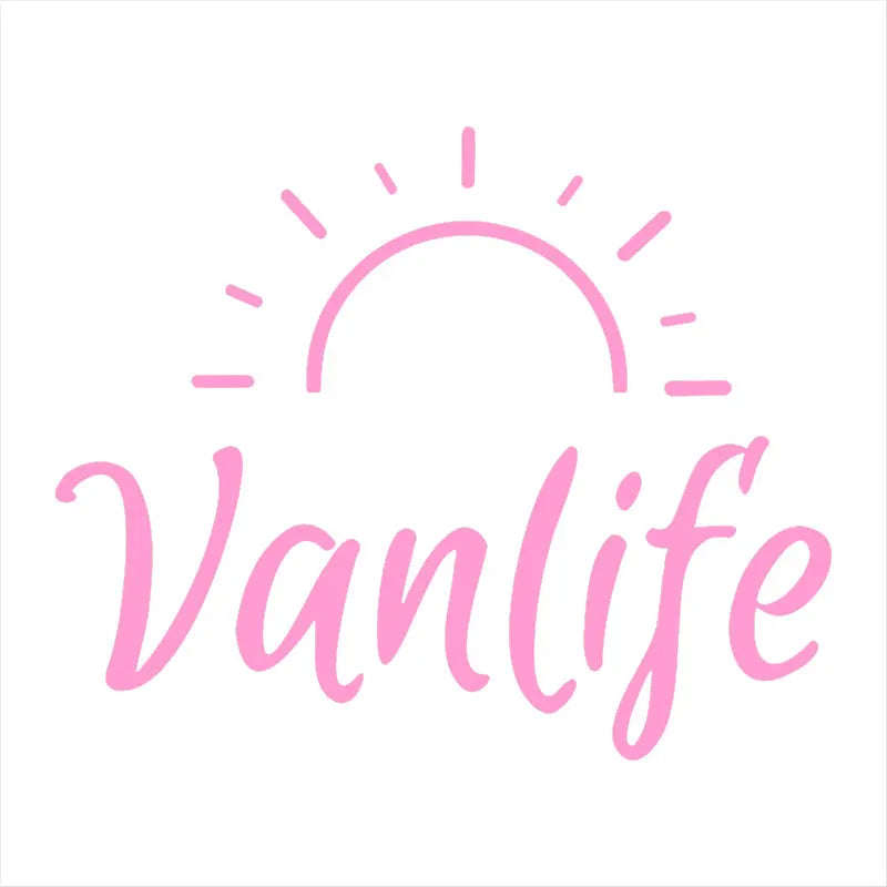 Vanlife Car Stickers For Sun Camping, Reflective Vinyl Decals For Personality Decoration, Suitable For Rv, Off-Road (ONLINE ORDER ONLY)