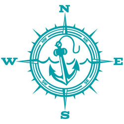 Anchor Car Sticker Adventure Travel Pirate Ship The Compass PVC Laser Stickers Voiture The Window Decoration Vinyl Decal (ONLINE ORDER ONLY)