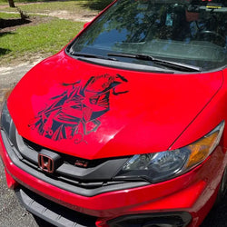 Japanese Anime Sticker For Car Stickers External Accessories Cartoon Racing Style Decorative Side Hood PVC Vinyl Decals (ONLINE ORDER ONLY)