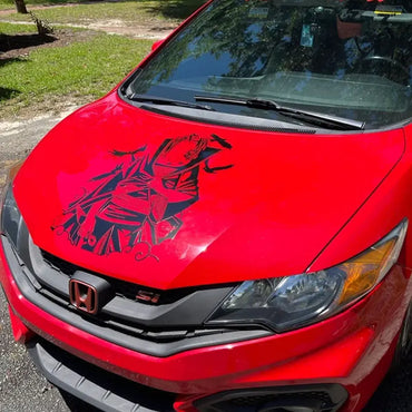 Japanese Anime Sticker For Car Stickers External Accessories Cartoon Racing Style Decorative Side Hood PVC Vinyl Decals (ONLINE ORDER ONLY)