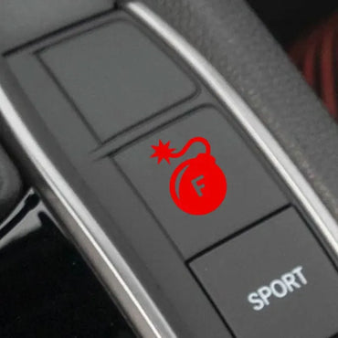 1.5Cm Funny Nuclear Bom Car Stickers Decorate Your car's Interior Buttons Sticker  Grind Gears Ejection Seat Fighter Jet Decals (ONLINE ORDER ONLY)