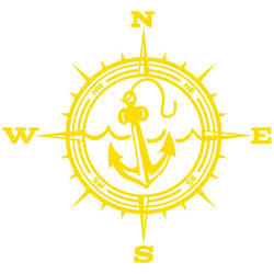 Anchor Car Sticker Adventure Travel Pirate Ship The Compass PVC Laser Stickers Voiture The Window Decoration Vinyl Decal (ONLINE ORDER ONLY)