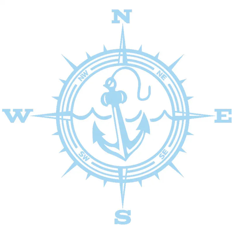 Anchor Car Sticker Adventure Travel Pirate Ship The Compass PVC Laser Stickers Voiture The Window Decoration Vinyl Decal (ONLINE ORDER ONLY)