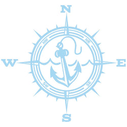 Anchor Car Sticker Adventure Travel Pirate Ship The Compass PVC Laser Stickers Voiture The Window Decoration Vinyl Decal (ONLINE ORDER ONLY)