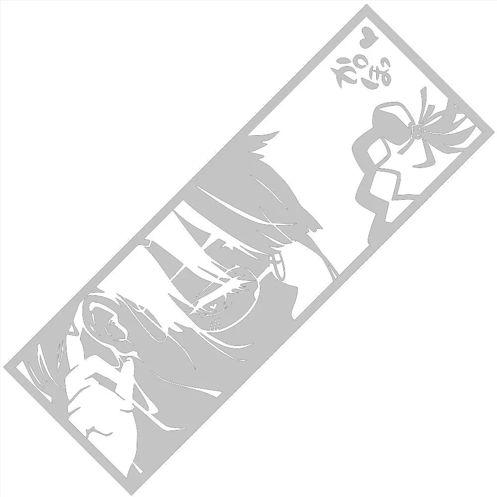 Tsubasa Hanekawa Monogatari Series Car Stickers Window Windshield Bumper Decoration Stickers Auto Parts Laser Vinyl Decals (ONLINE ORDER ONLY)