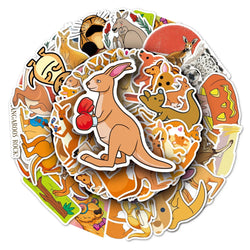 Cartoon Kangaroo Stickers Pack - Kids Toy, DIY Decals for Phone, Notebook, Laptop, Car (ONLINE ORDER ONLY)