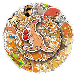 Cartoon Kangaroo Stickers Pack - Kids Toy, DIY Decals for Phone, Notebook, Laptop, Car (ONLINE ORDER ONLY)
