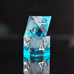 Fog Cloud Sharp-Edged Resin Dice Set (ONLINE ORDER ONLY)