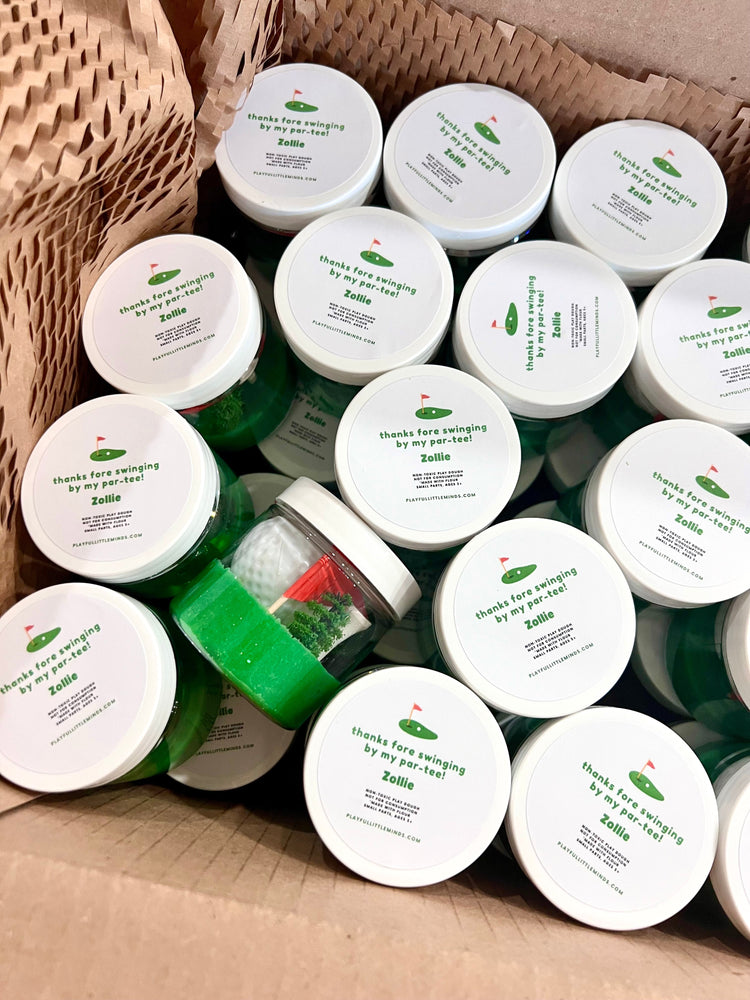 Golf Themed Play Dough Party Favors for Kids (ONLINE ORDER ONLY)