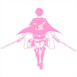 Anime Car Sticker Window Decoration  Laptop Stickers Attack On Titan Levi Style Personality Creative Die Cutting PVC Vinyl Decal (ONLINE ORDER ONLY)