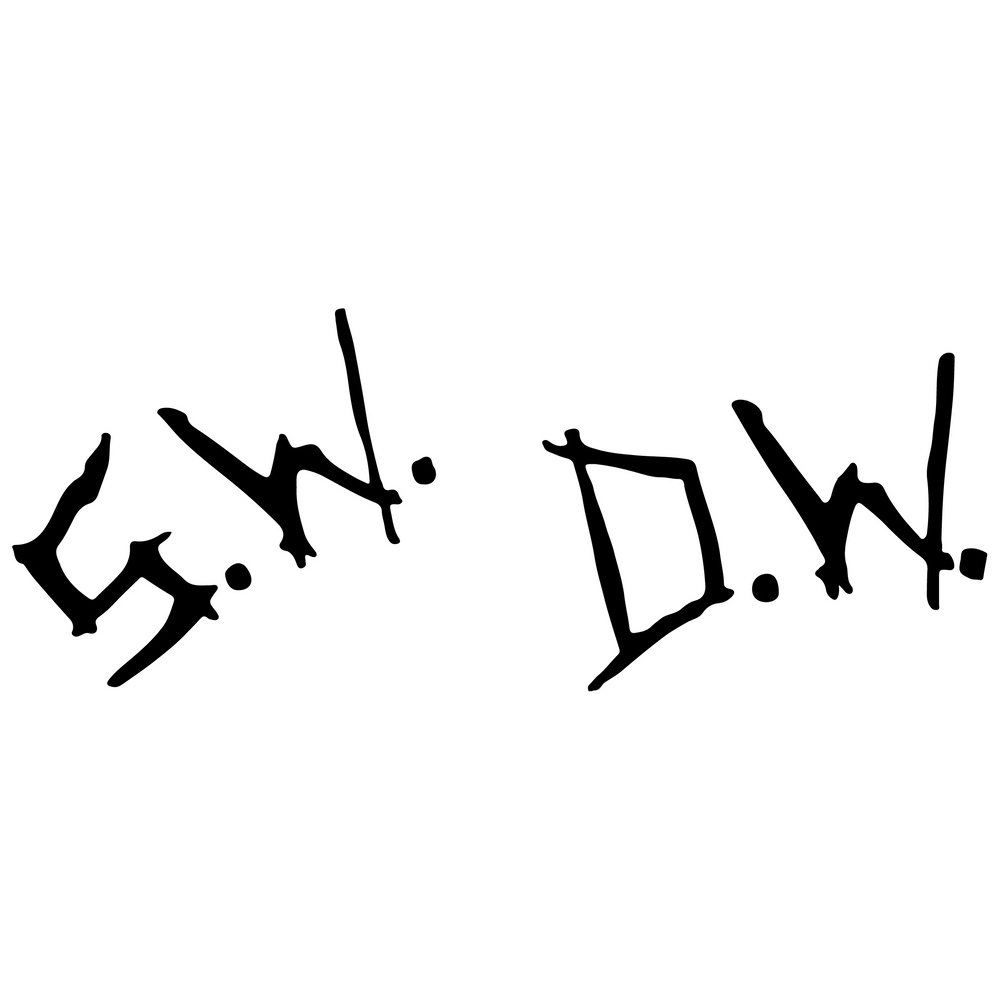 S.W.D.W. Car Stickers Supernatural Sam Winchester Dean Winchester Initials Front And Rear Stop Glass Bumper Trim Vinyl Decals (ONLINE ORDER ONLY)