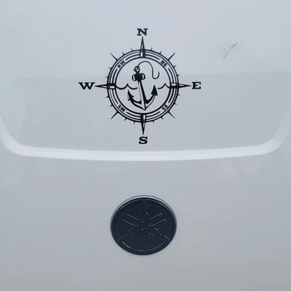 Anchor Car Sticker Adventure Travel Pirate Ship The Compass PVC Laser Stickers Voiture The Window Decoration Vinyl Decal (ONLINE ORDER ONLY)