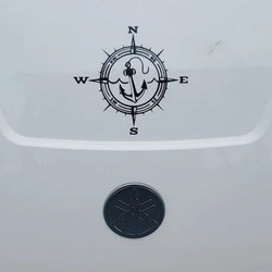 Anchor Car Sticker Adventure Travel Pirate Ship The Compass PVC Laser Stickers Voiture The Window Decoration Vinyl Decal (ONLINE ORDER ONLY)